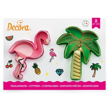 Ausstecher Set - Flamingo und Palme